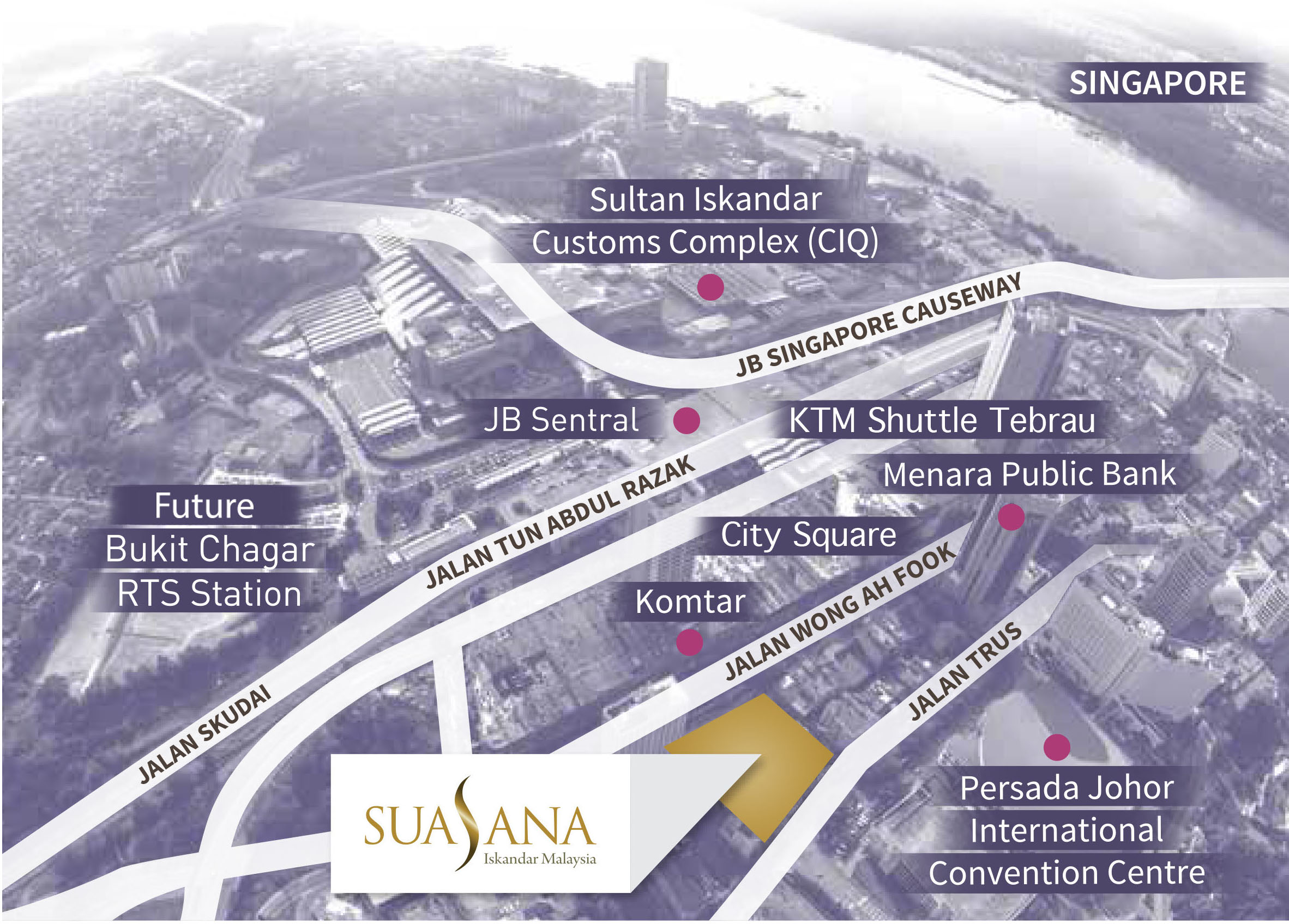 suasana location map