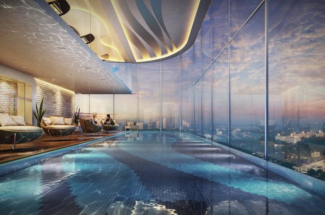 Tri Tower Infinity Pool