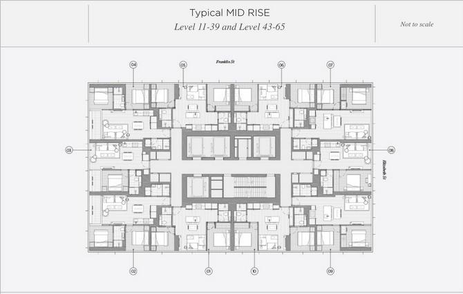 Mid level floor layout plan